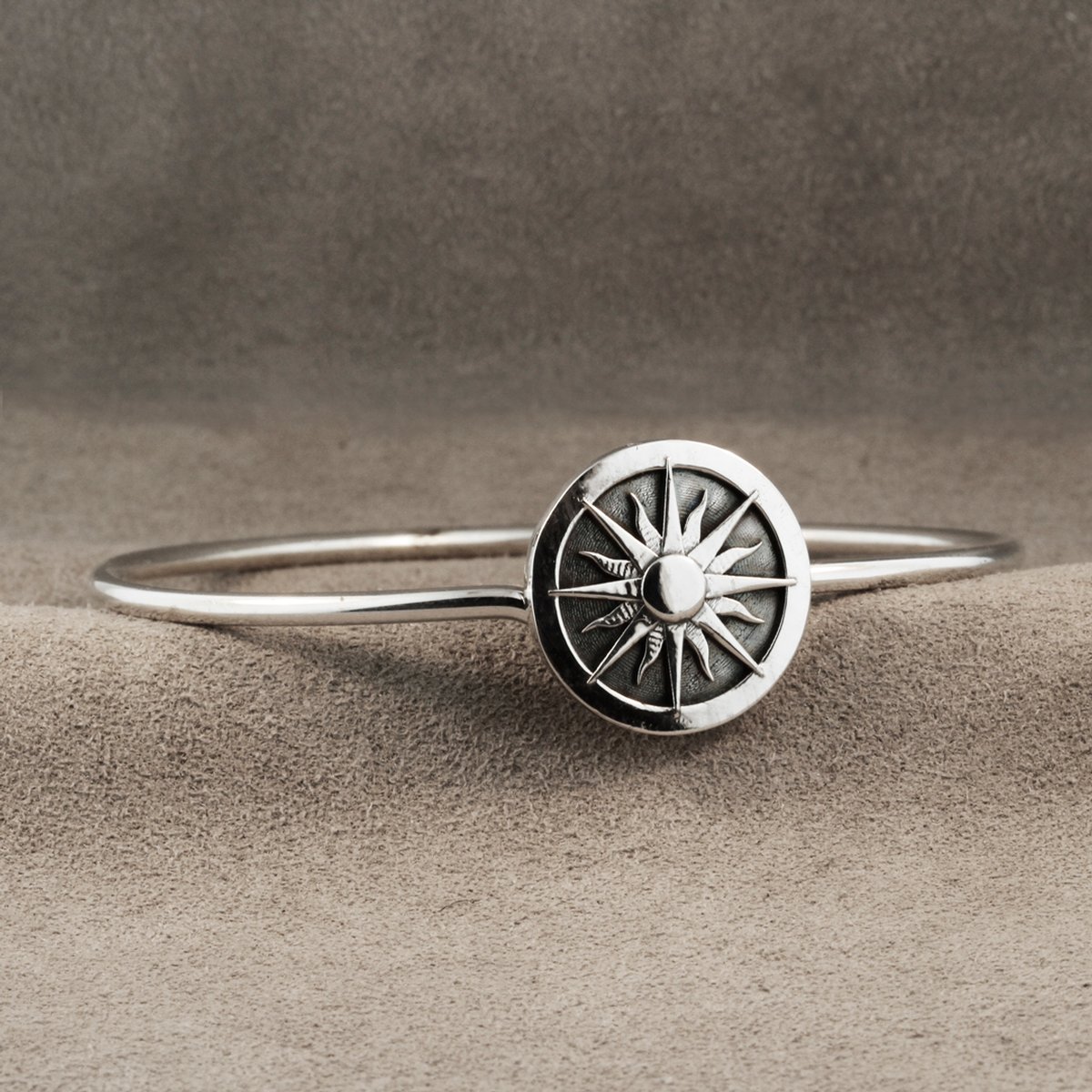 CapeLuv Charm Bangle With Compass Rose