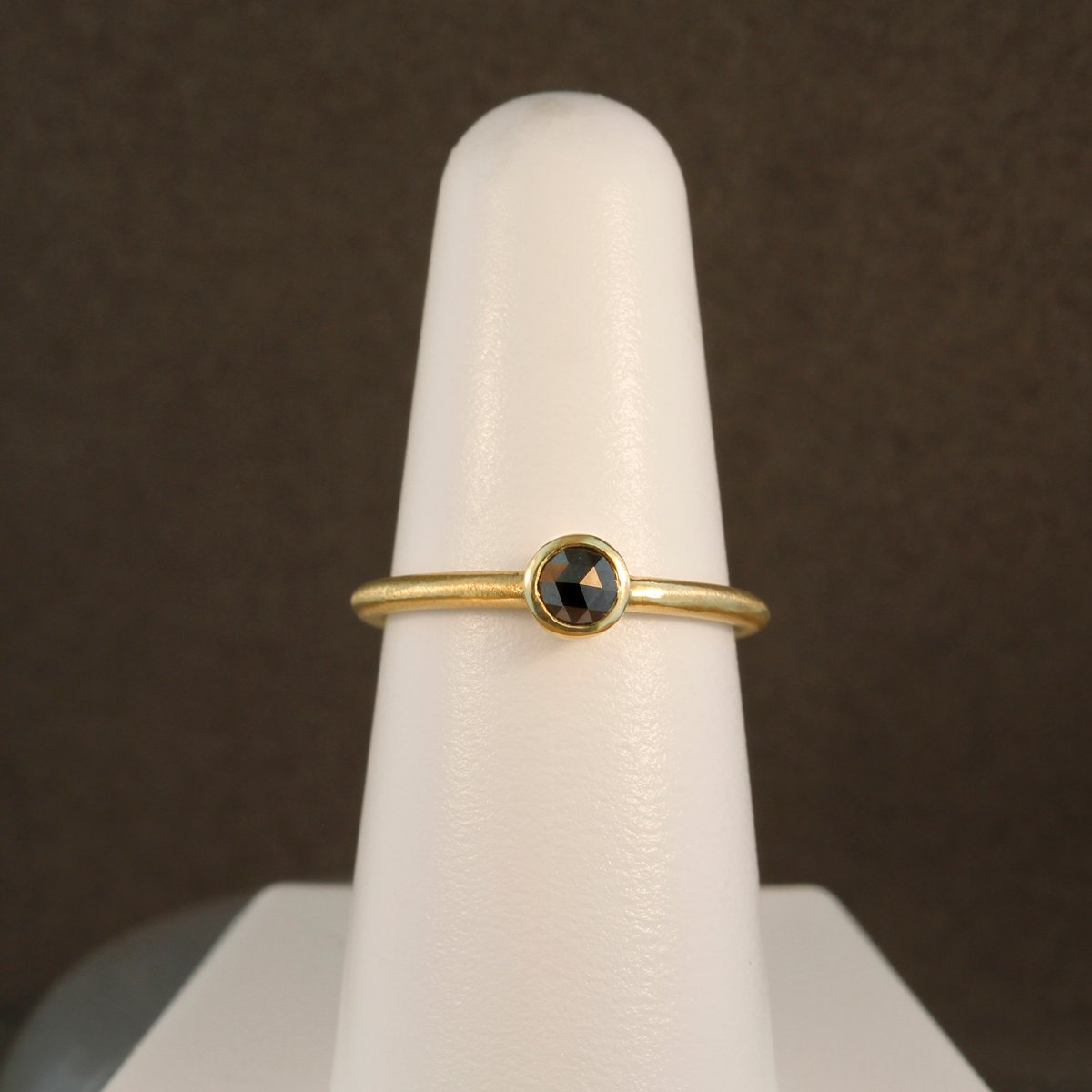 Rose-Cut Black Diamond Minima Ring