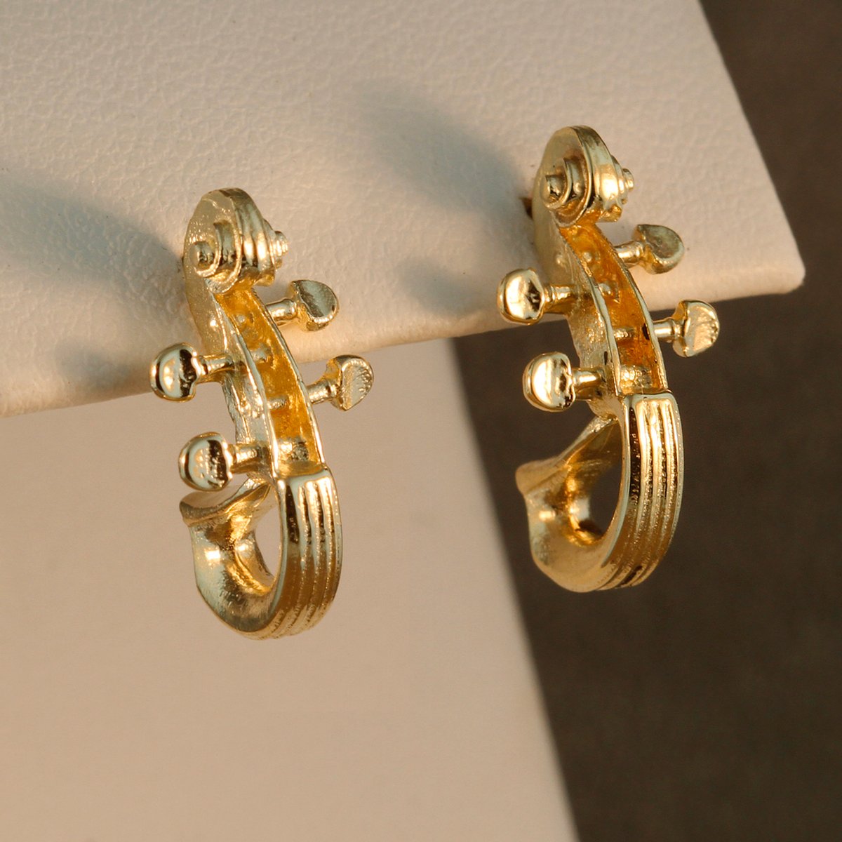 Violin Hoop Earrings