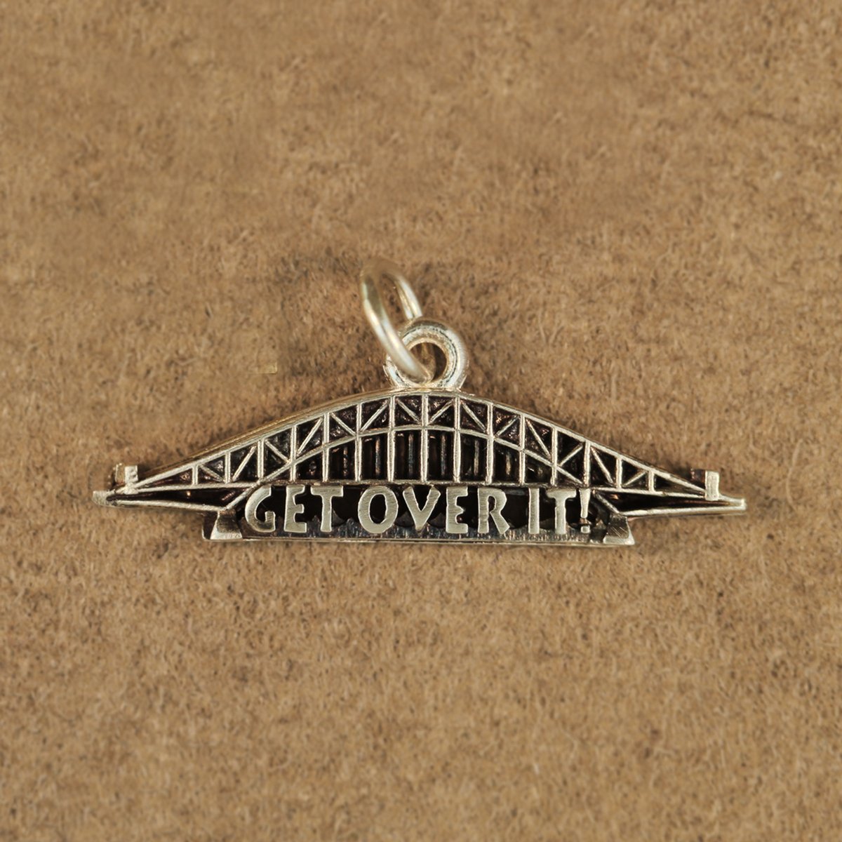 Get Over It Canal Bridge Charm Large