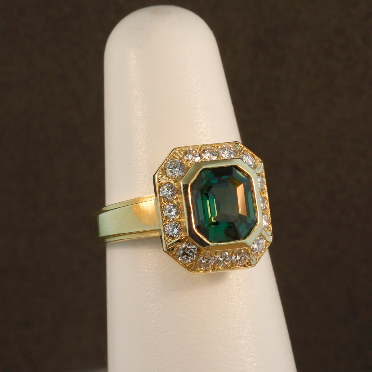 Green Sapphire Ring