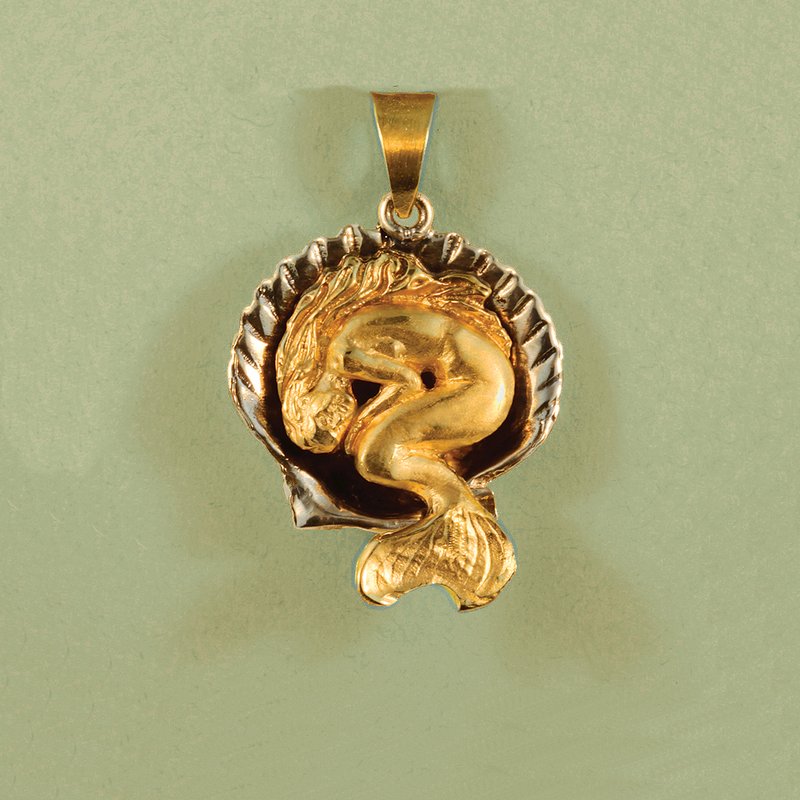 Sleeping Mermaid Small Pendant